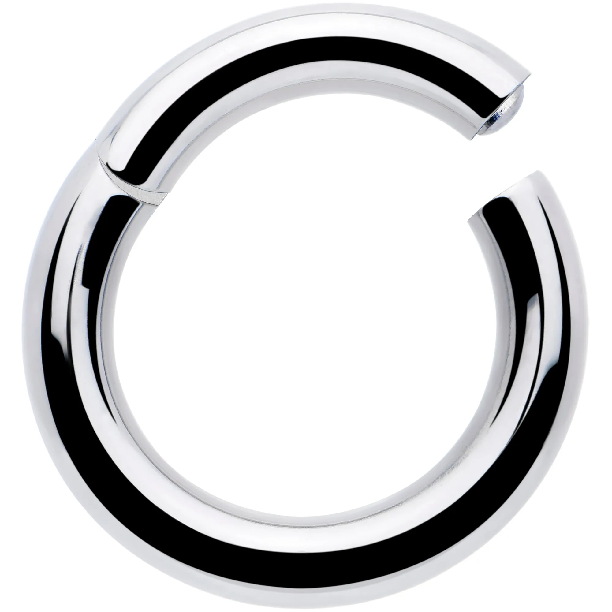 10 Gauge 3/8 316L Surgical Steel Precision Hinged Segment Hoop