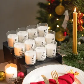 12 Days of X-mas Shot Glass Candles