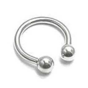 12g Externally Threaded Stainless Steel Circular Barbell