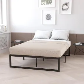 Metal platform full bed frame
