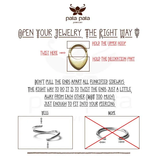 14k Rose Gold Tiny Septum Ring | Dainty Hoop