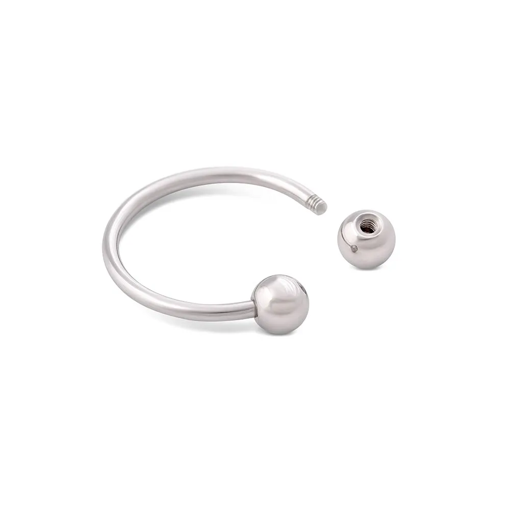 16g Steel Circular Barbell External Threading — Price Per 1