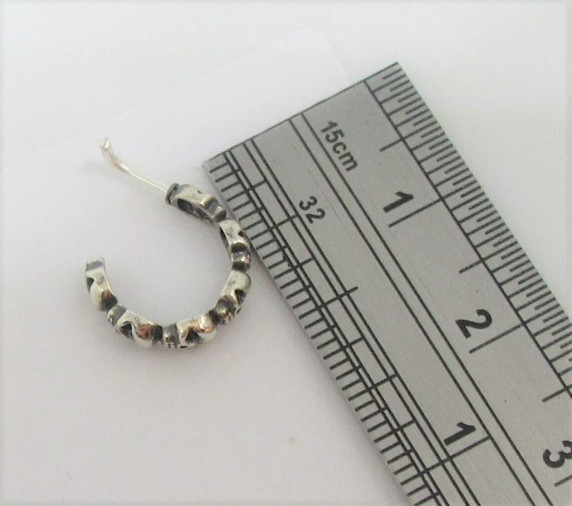 20G Skulls Nose Ring Stud Nose Hoop Nose Jewelry Nose Piercing L shape nose hoop Skull Jewelry 20 gauge Nostril jewelry