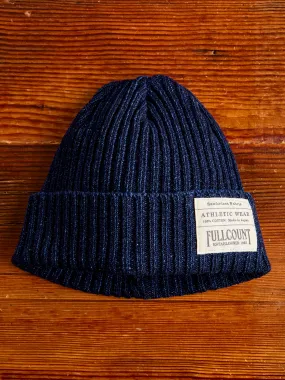 6817 Rib Watch Cap in Indigo