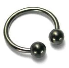 8g Internal Blackout Steel Circular Barbell — Price Per 1