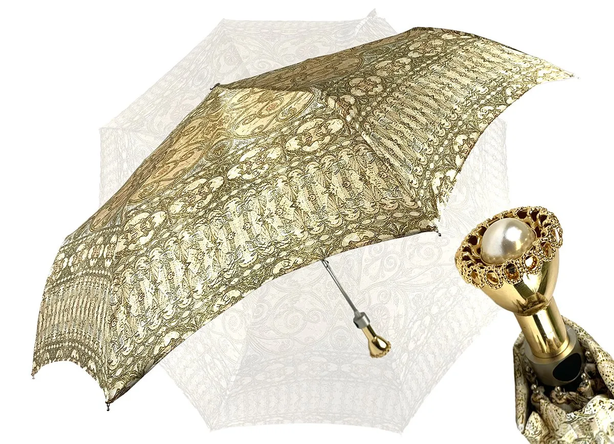 Amazing Baroque Design - Women's Folding Umbrella