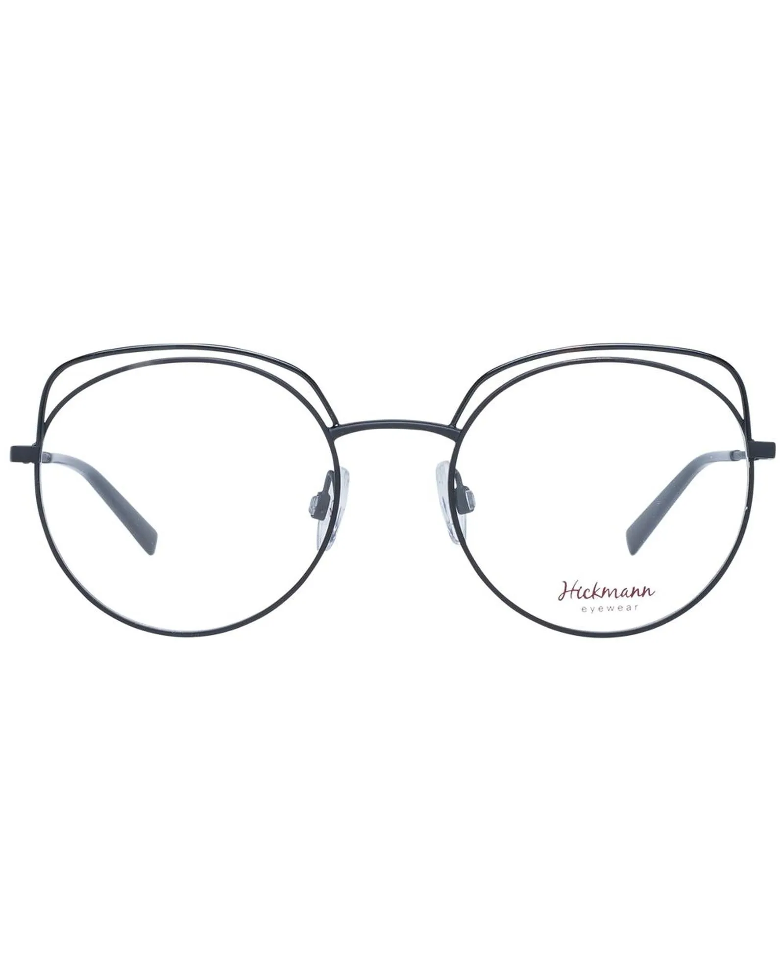 Ana Hickmann Round Full-Rim Metal Optical Frames with Branded Case