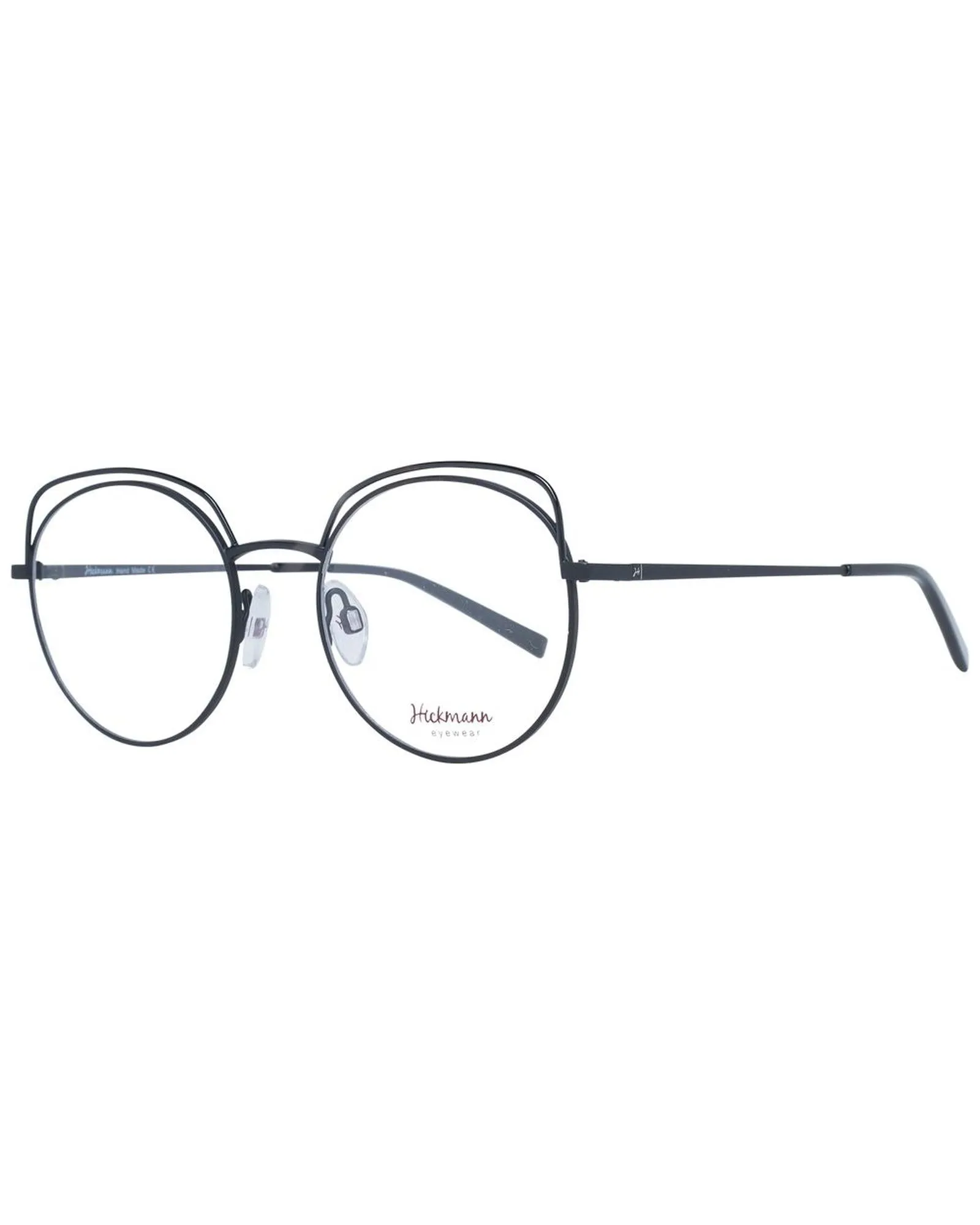 Ana Hickmann Round Full-Rim Metal Optical Frames with Branded Case