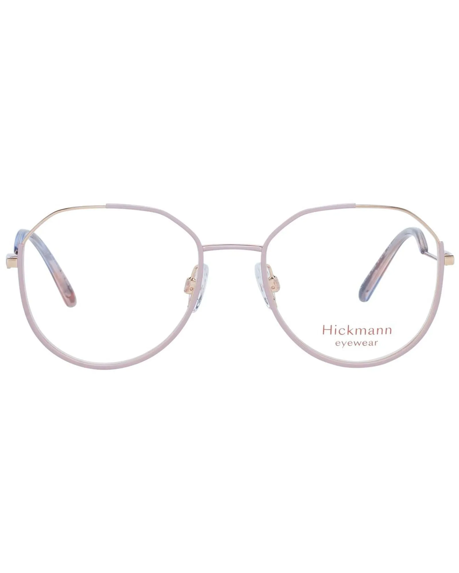 Ana Hickmann Round Metal Full-Rim Optical Frames with Spring Hinge