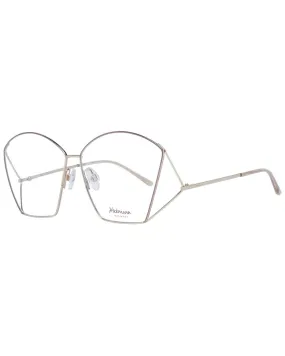 Ana Hickmann Square Full-Rim Metal Optical Frames with Demo Lenses
