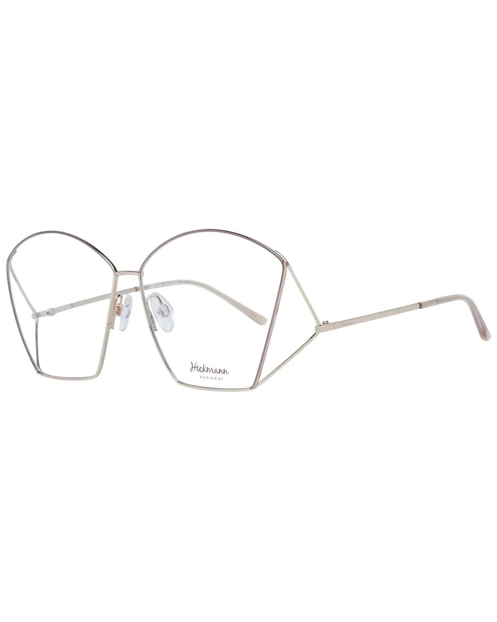 Ana Hickmann Square Full-Rim Metal Optical Frames with Demo Lenses