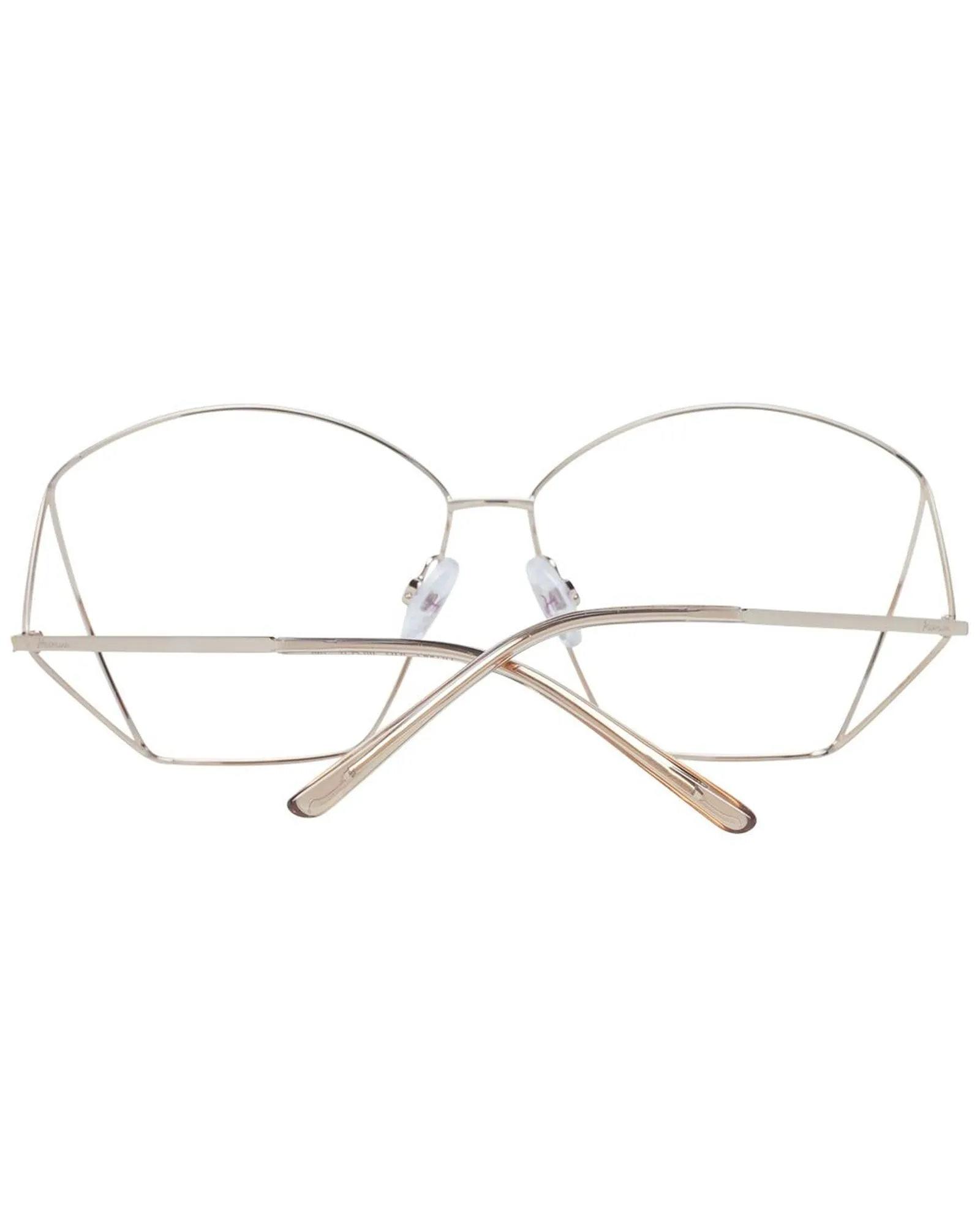 Ana Hickmann Square Full-Rim Metal Optical Frames with Demo Lenses