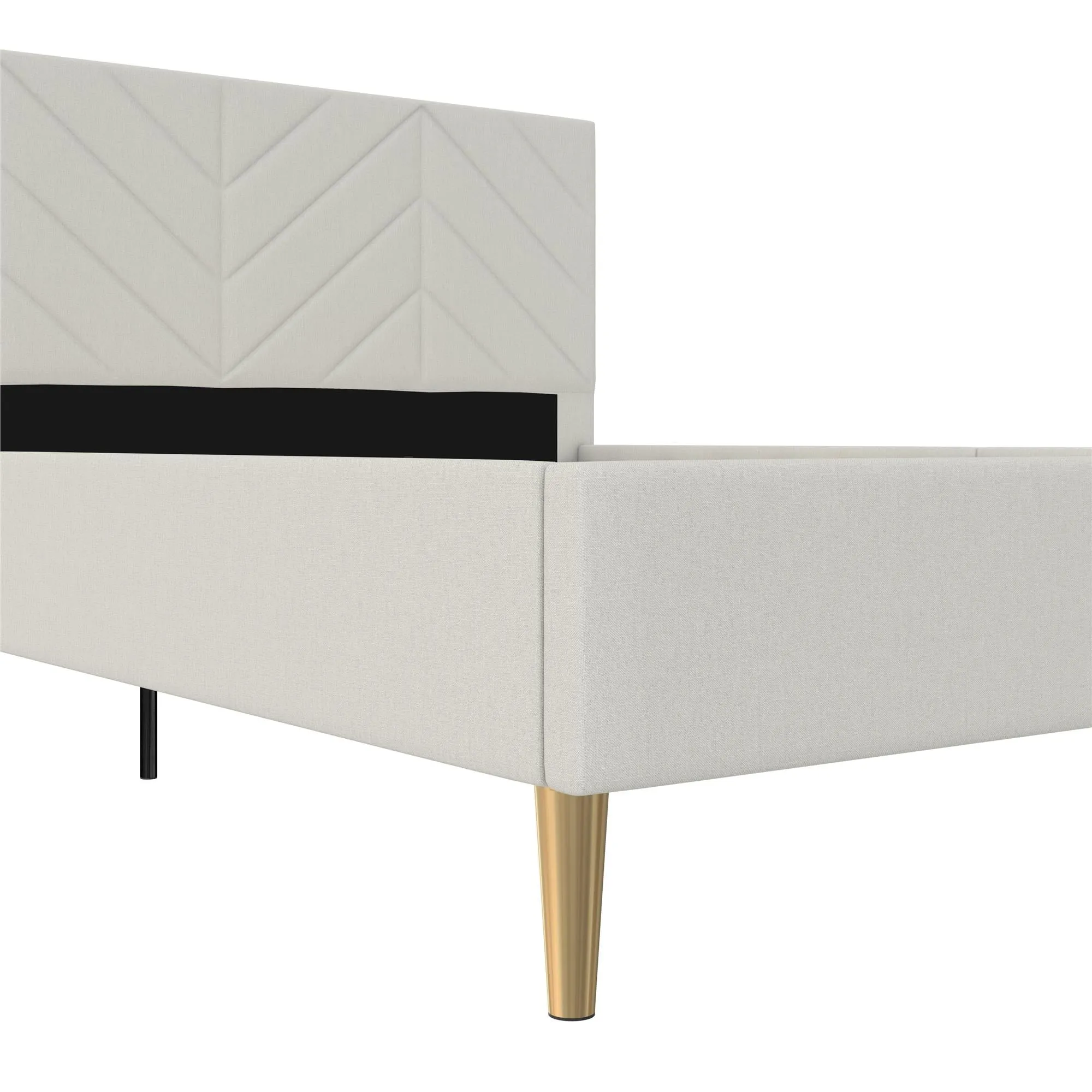 Andrea Tufted Upholstered Platform Bed