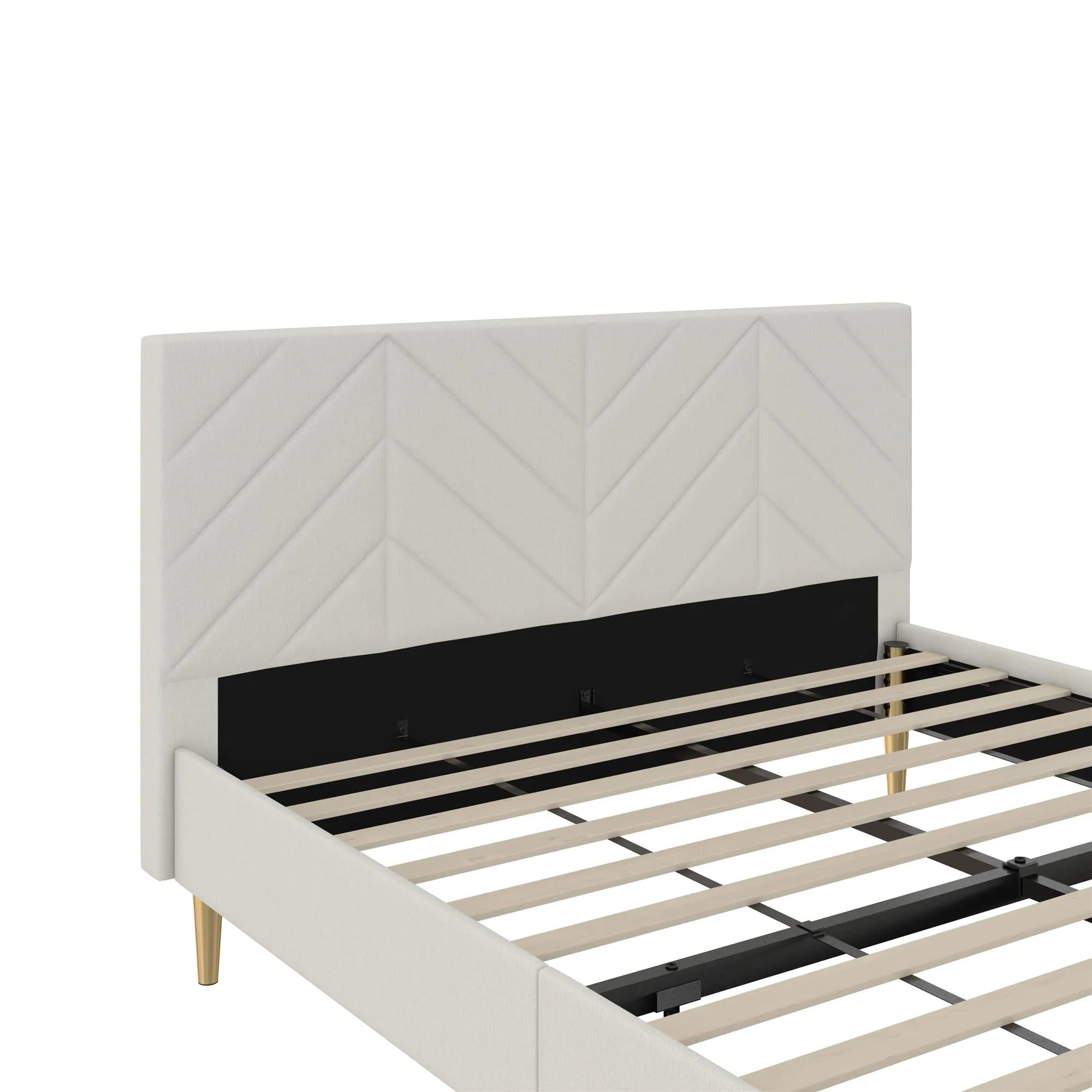 Andrea Tufted Upholstered Platform Bed