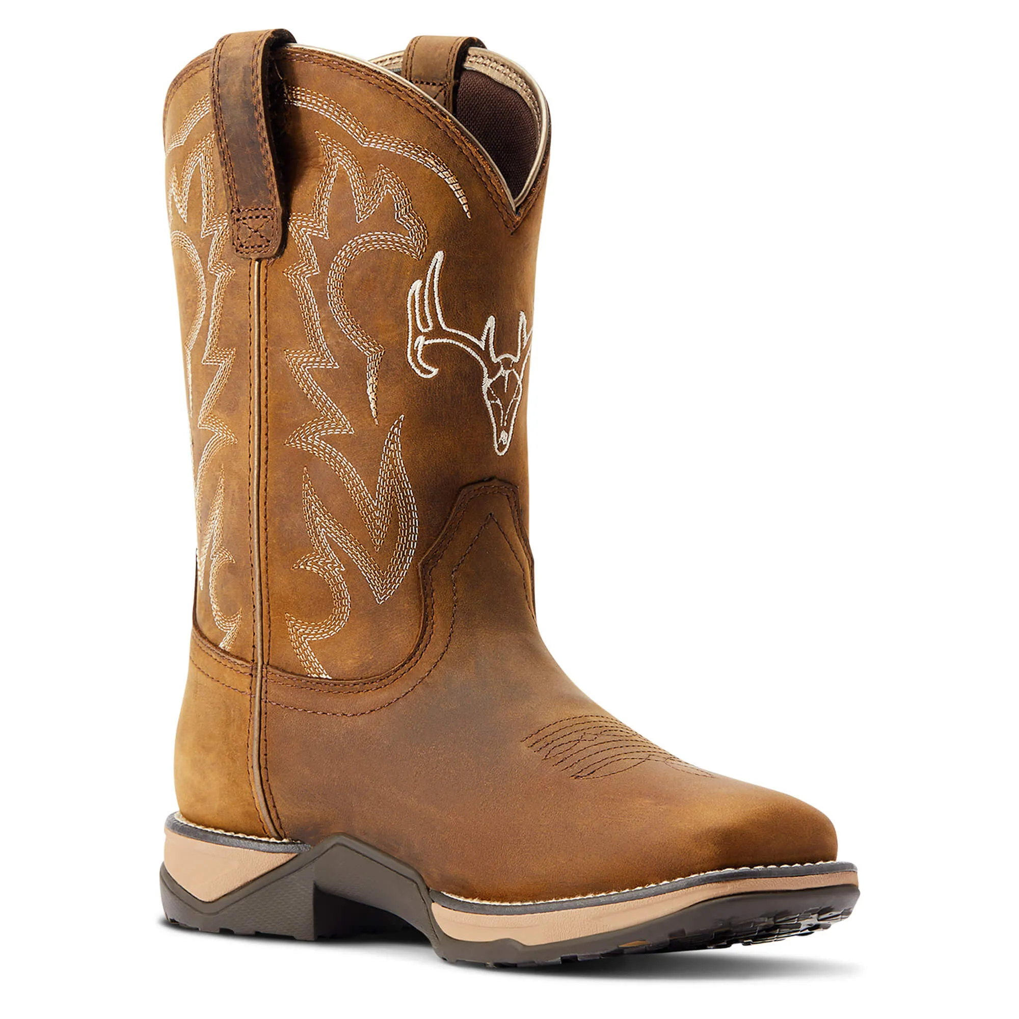 Ariat Ladies Anthem Deer H2O Distressed Brown Boots 10042593