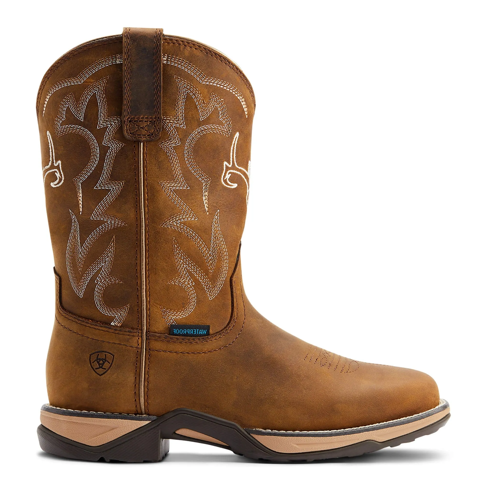 Ariat Ladies Anthem Deer H2O Distressed Brown Boots 10042593