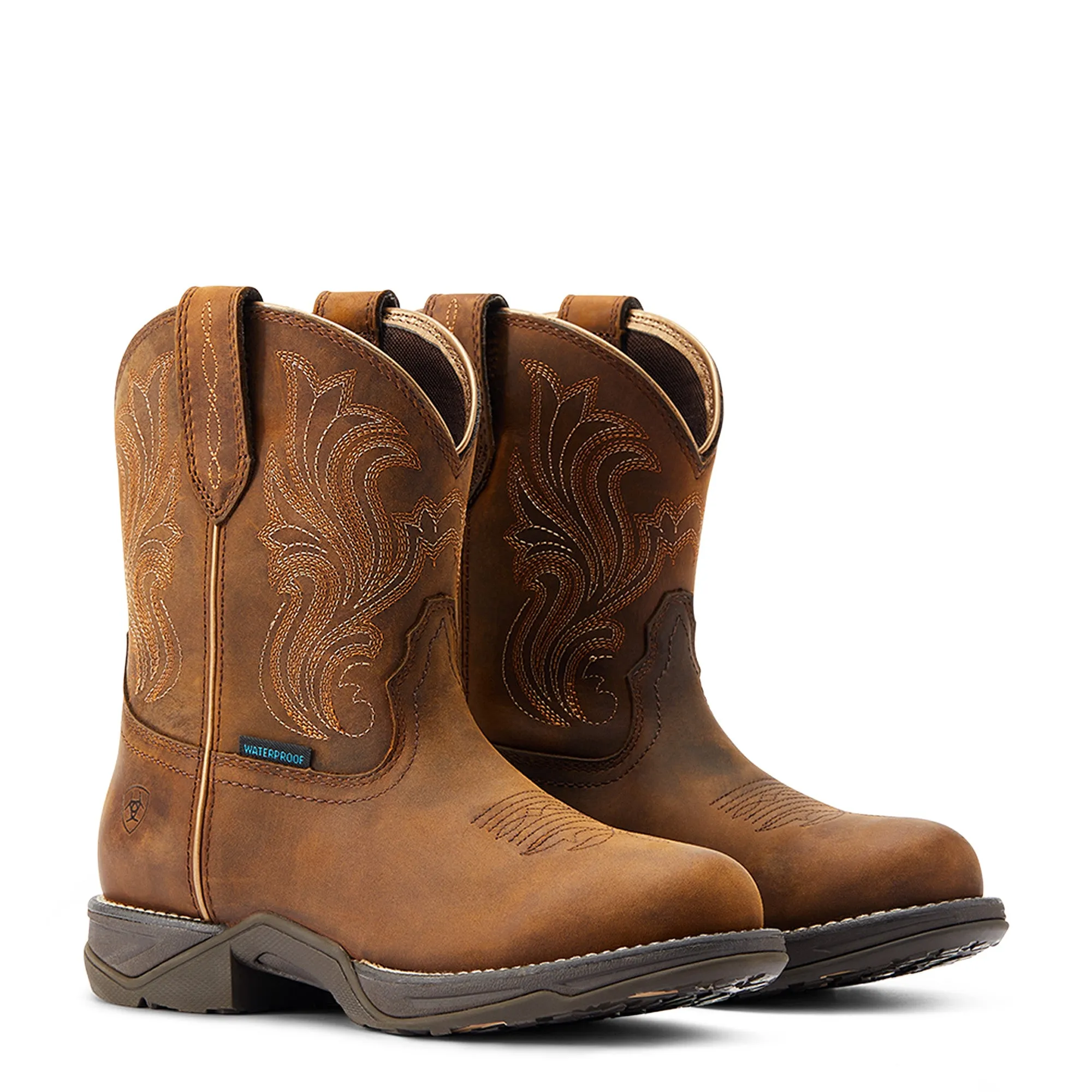 Ariat Ladies Anthem H2O Round Toe Glazed Brown Boots 10044411
