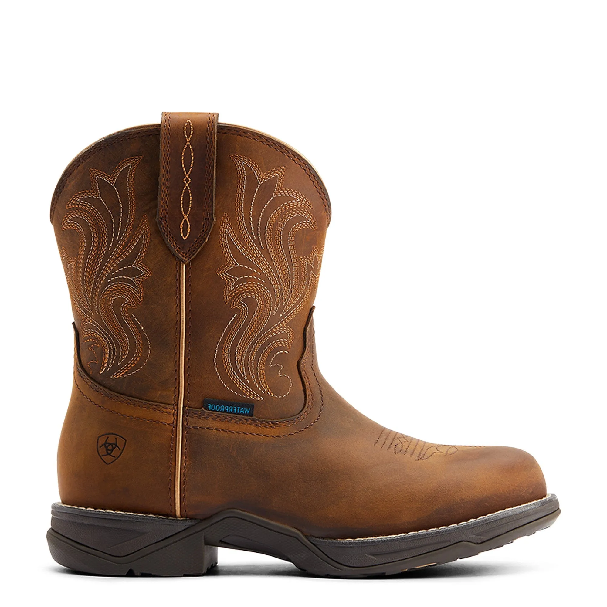 Ariat Ladies Anthem H2O Round Toe Glazed Brown Boots 10044411
