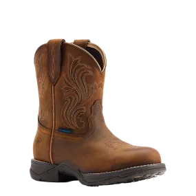 Ariat Ladies Anthem H2O Round Toe Glazed Brown Boots 10044411