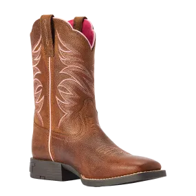 Ariat® Youth Girl's Firecatcher Rowdy Brown Square Toe Boots 10042413
