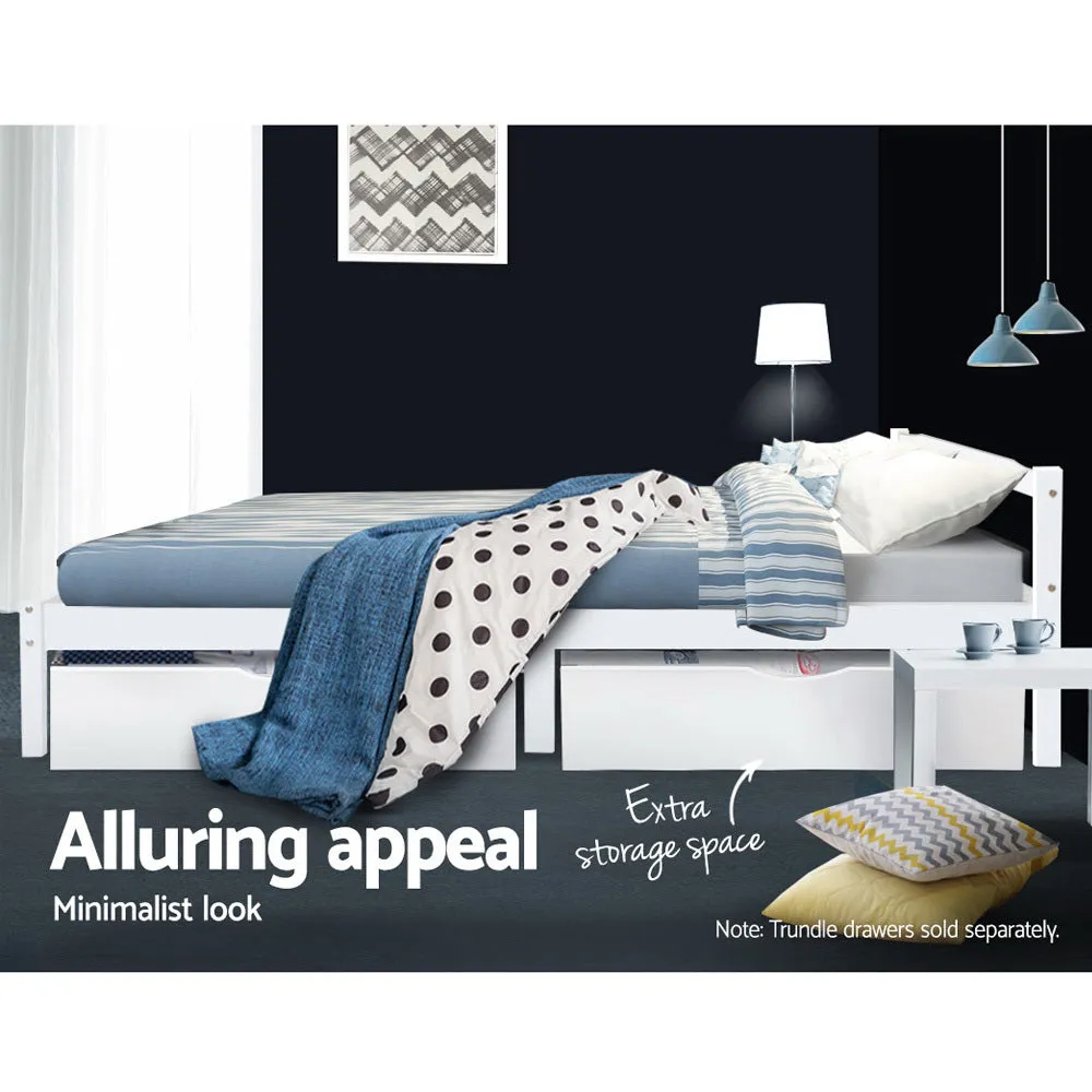 Artiss Bed Frame King Single Size Wooden Mattress Base Timber Platform