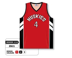 Athletic Knit Custom Sublimated Basketball Jersey Design 1114