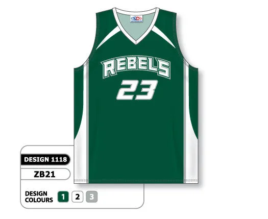 Athletic Knit Custom Sublimated Basketball Jersey Design 1118