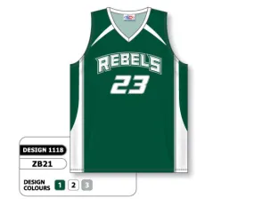 Athletic Knit Custom Sublimated Basketball Jersey Design 1118