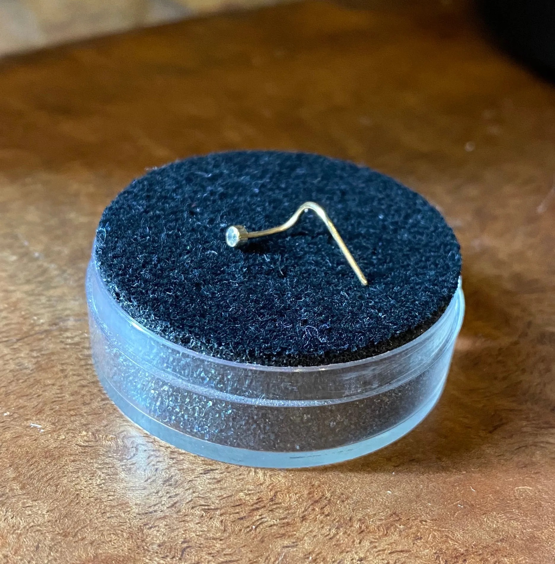 Bee Nostril Screw in White Gold