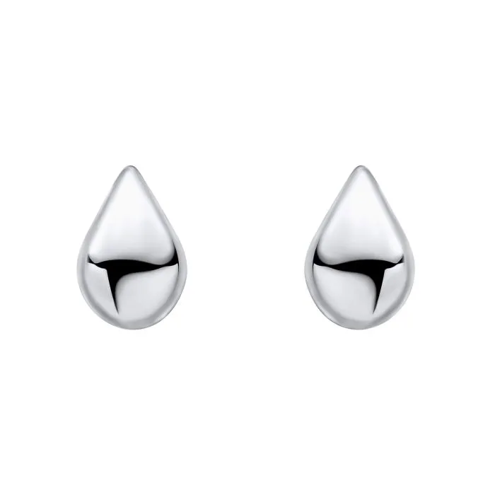 Beginnings Highly Polished Droplet Stud Earrings