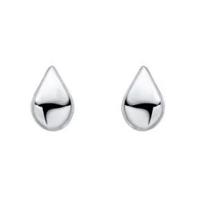 Beginnings Highly Polished Droplet Stud Earrings