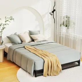 Beru Metal Double Bed Base Black