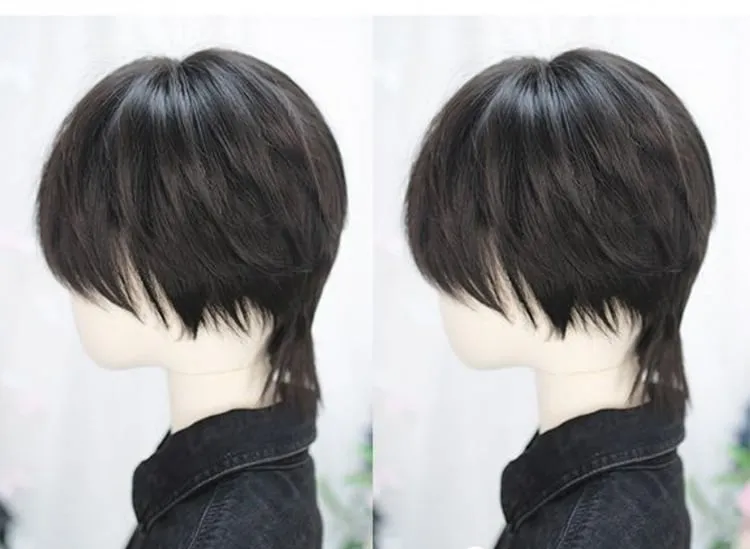 Black Ouji Wig with Bangs