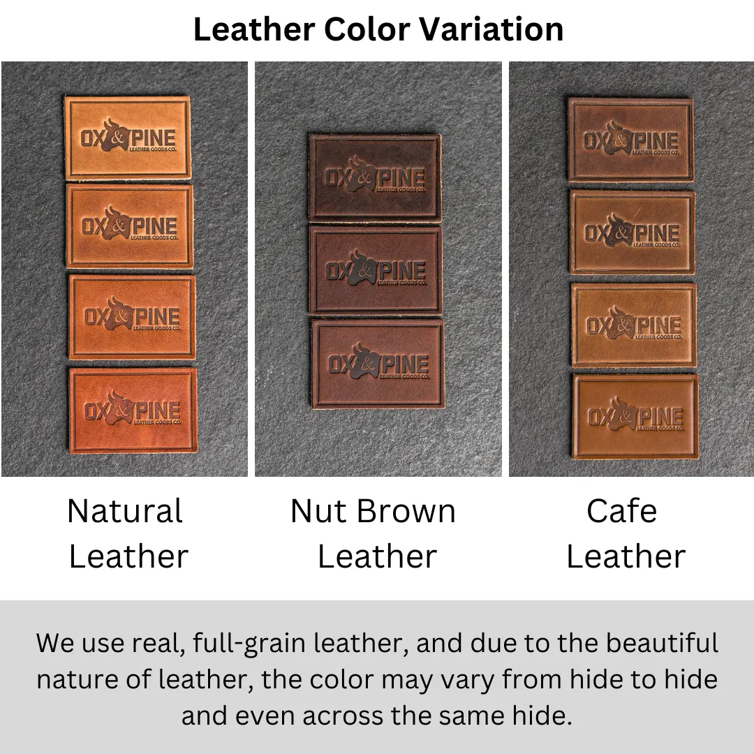 California Flag Leather Patches with optional Velcro added