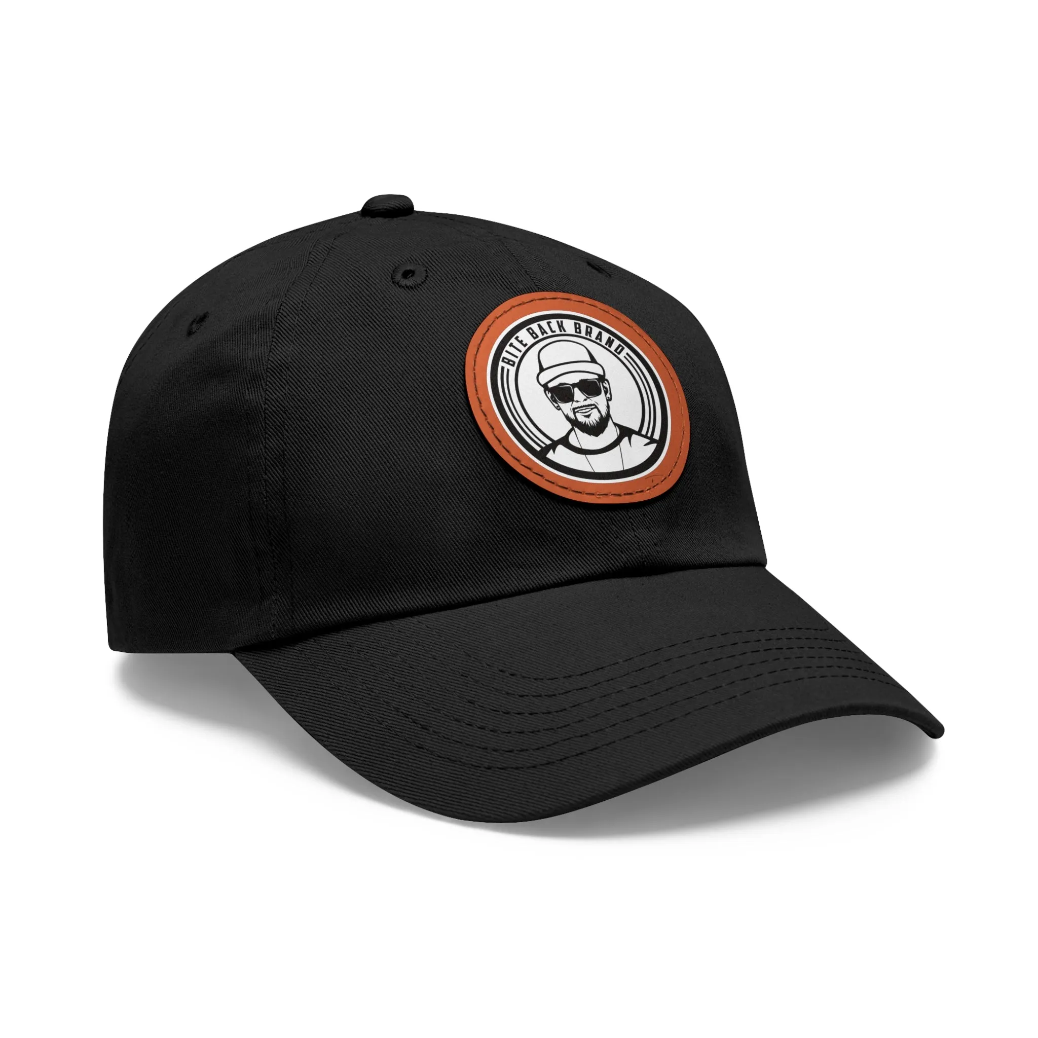 Captain Brandon Hat with Leather Patch (Round)
