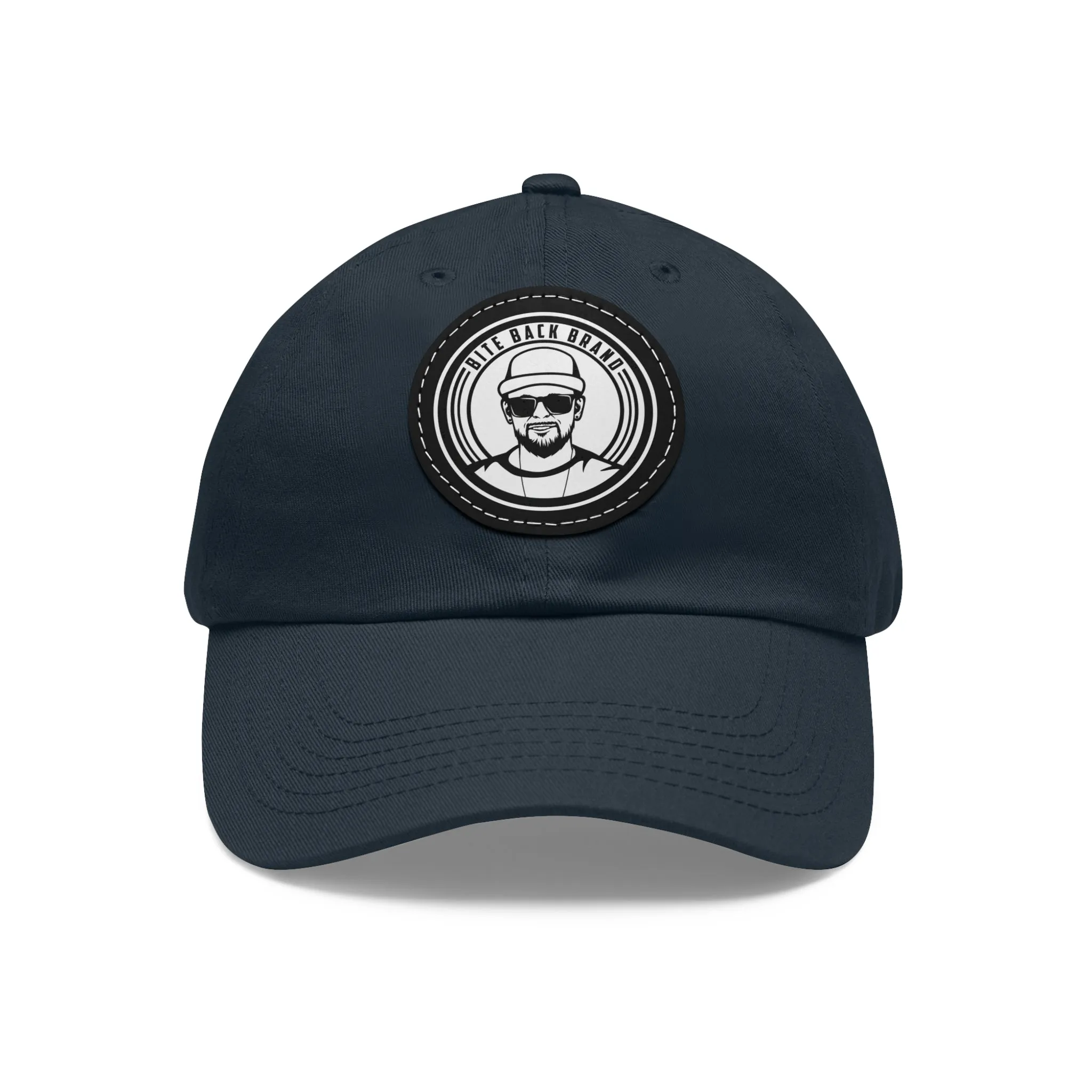Captain Brandon Hat with Leather Patch (Round)