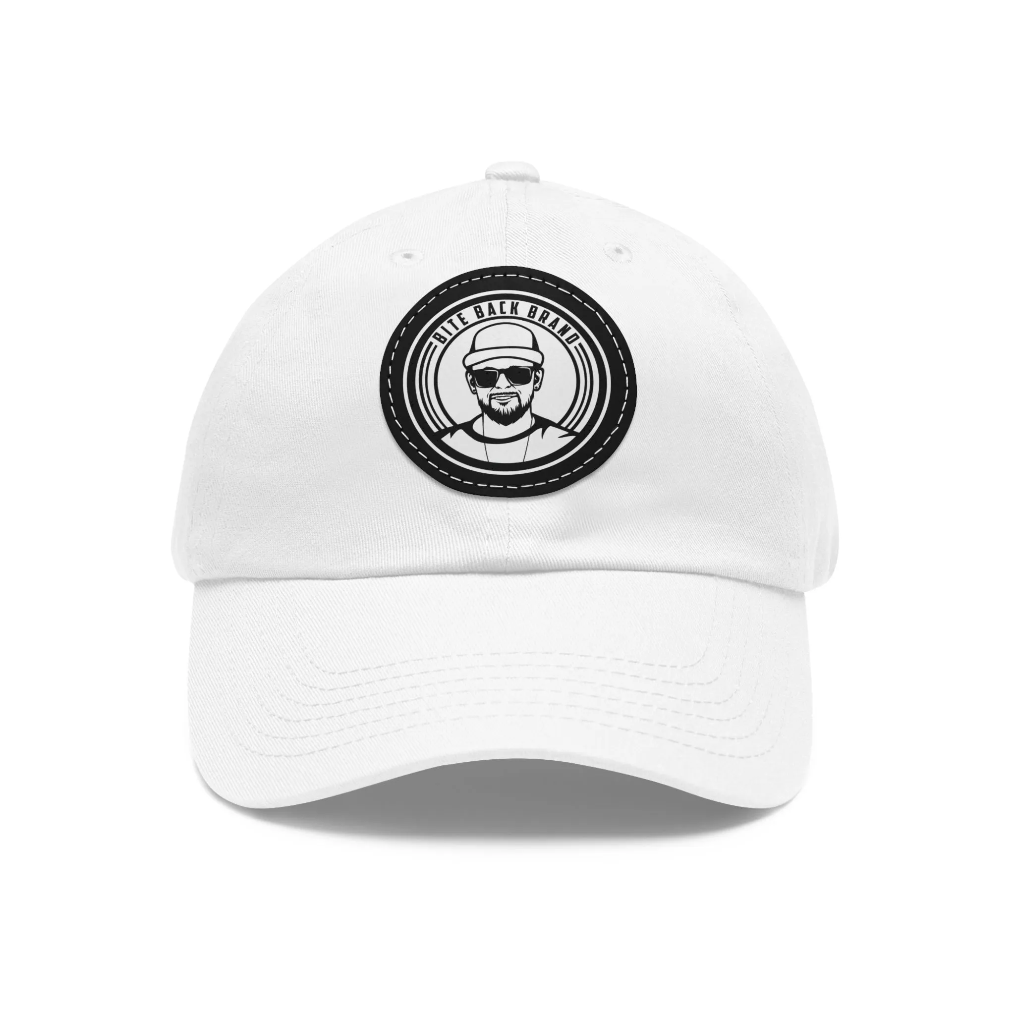 Captain Brandon Hat with Leather Patch (Round)