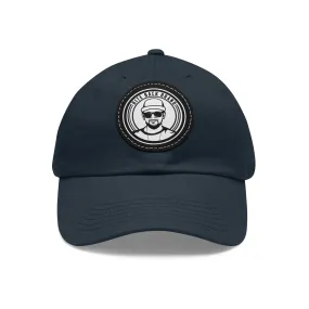 Captain Brandon Hat with Leather Patch (Round)