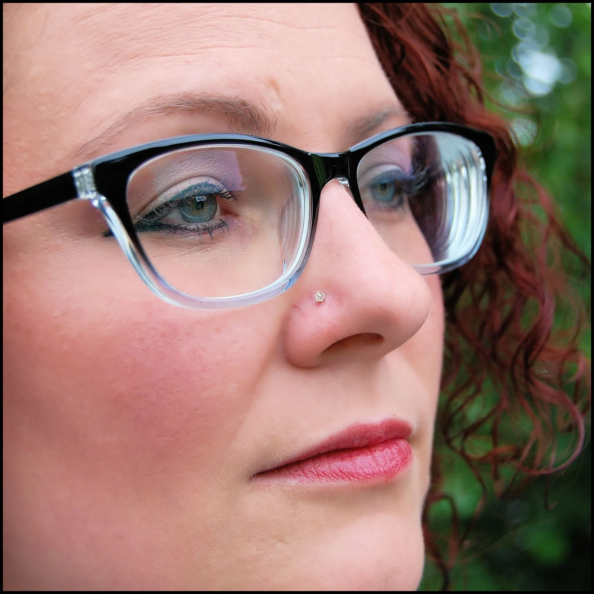 Champagne Diamond Style Nose Stud