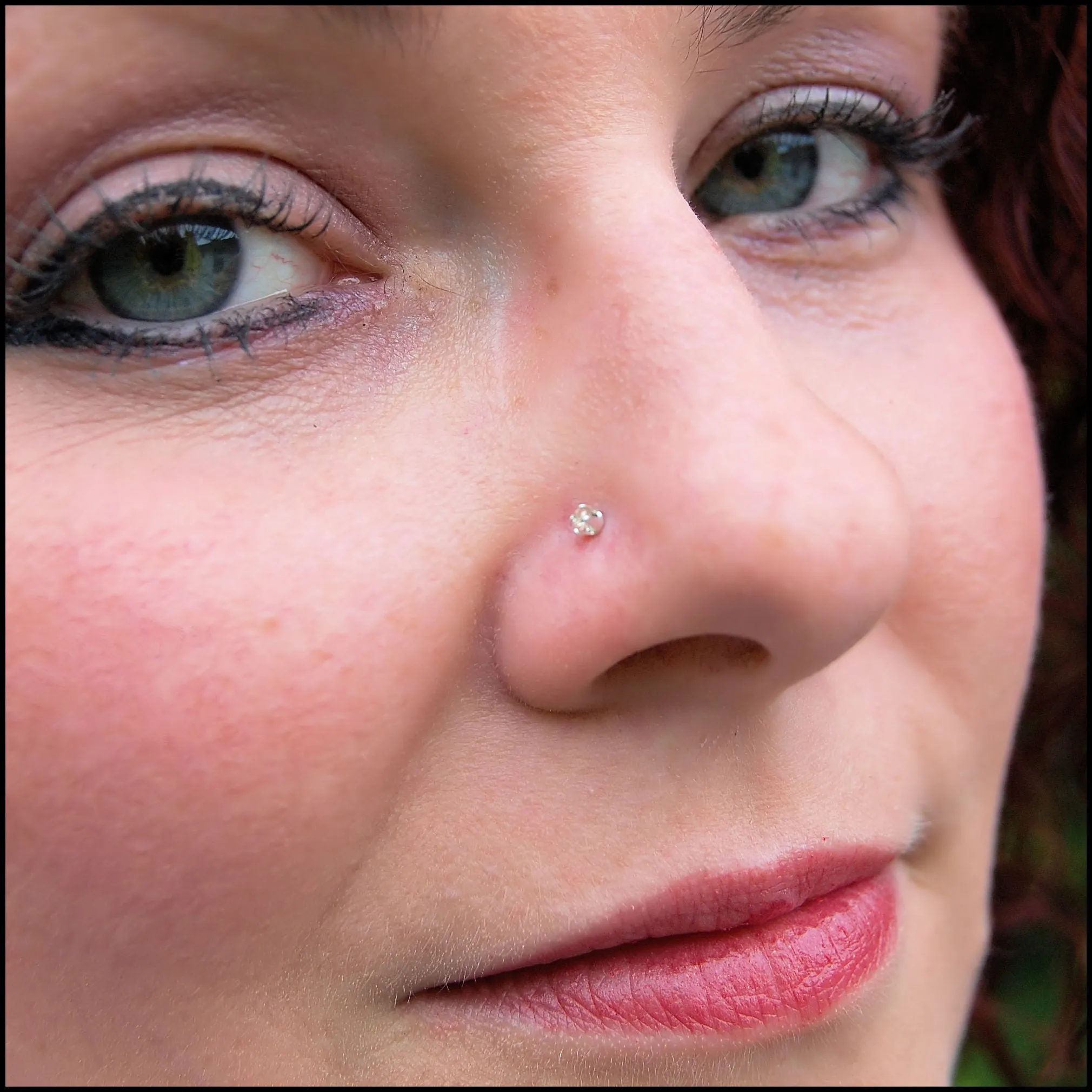 Champagne Diamond Style Nose Stud