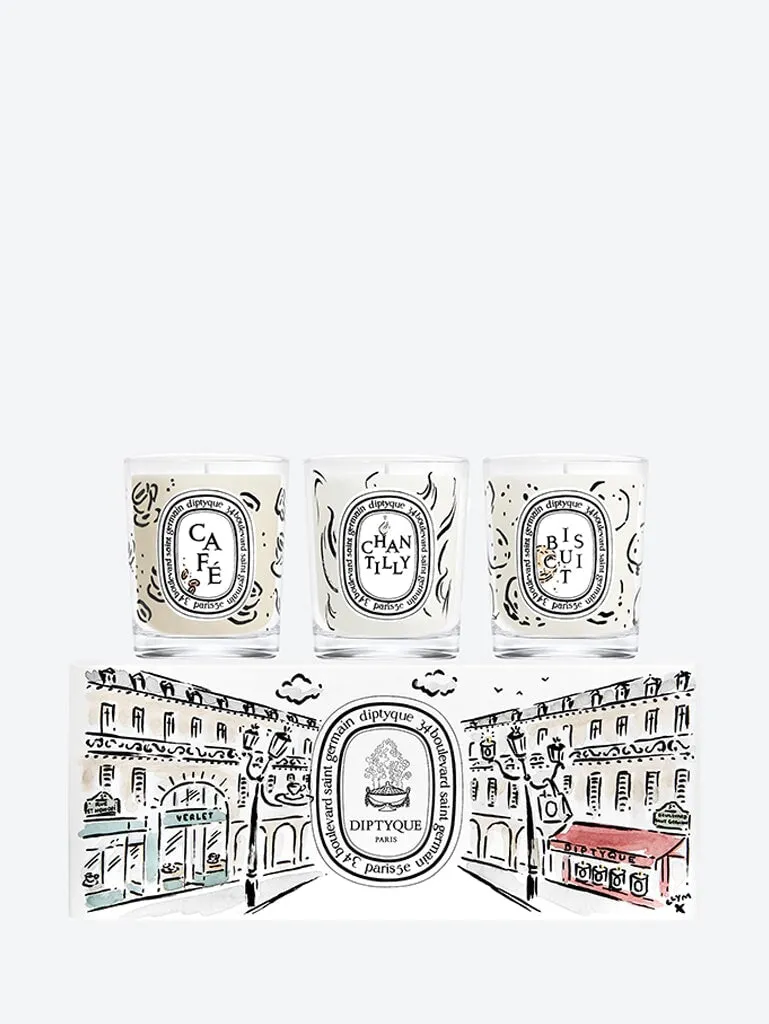 Coffee, Chantilly (whipped cream), Cookie set candle - Limited edition