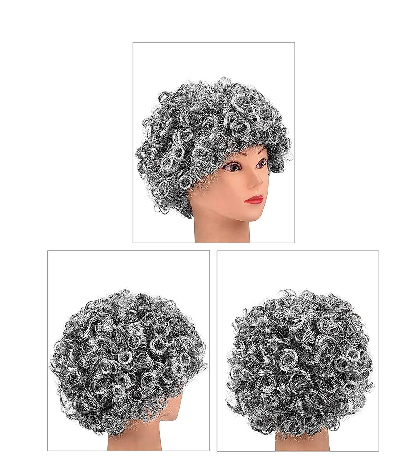 Colorful Unisex Party Prop Wigs for Kids and Adults