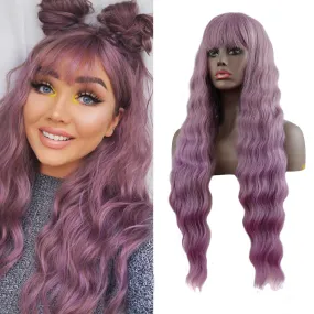 Colorful Women’s Natural Wigs Fashion Synthetic Wig Fake Hair