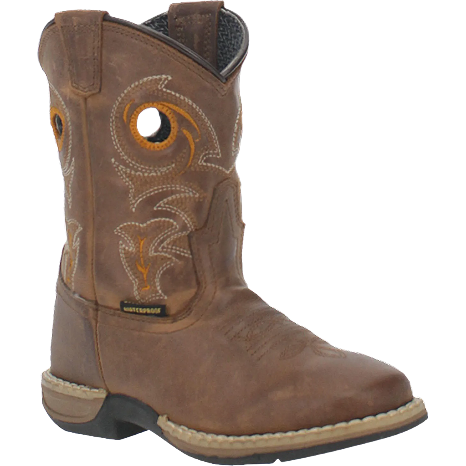 Dan Post Youth Storm's Eye Jr Brown Square Toe Boots DPC3964