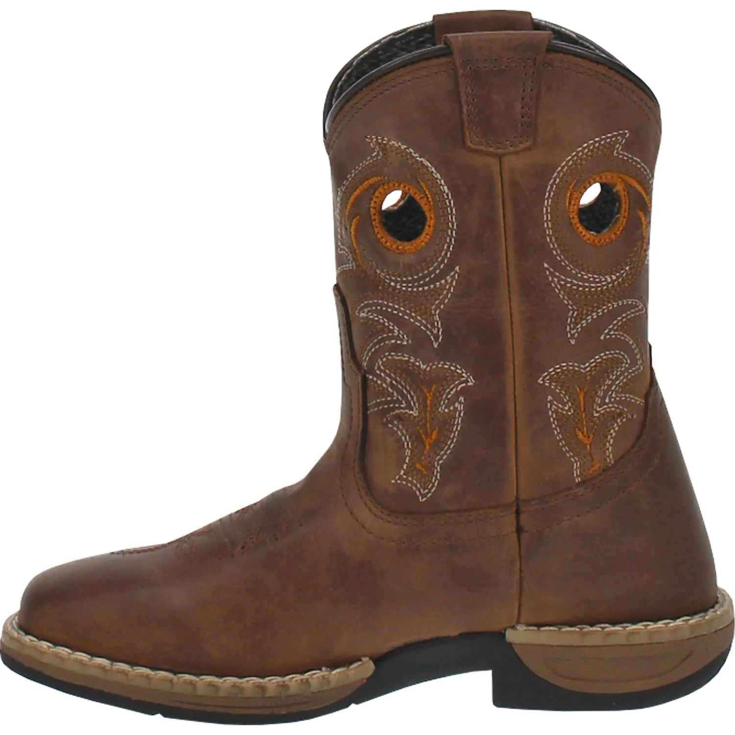 Dan Post Youth Storm's Eye Jr Brown Square Toe Boots DPC3964