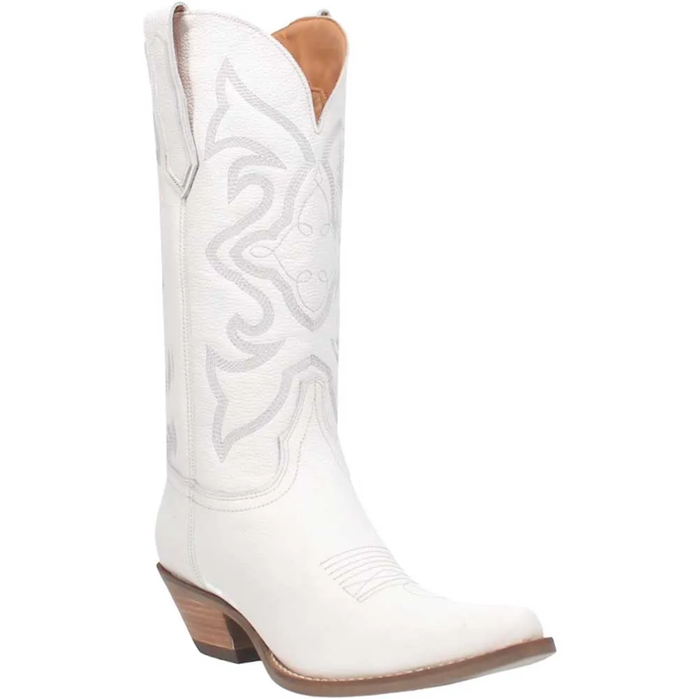 Dingo Women's Out West Leather Boot White Smooth