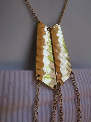 Double Metal Plate Classic Gold Metal Body Chain