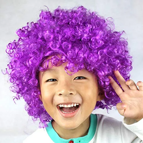 FancyDressWale Colorful Unisex Party Prop Wigs for Kids and Adults