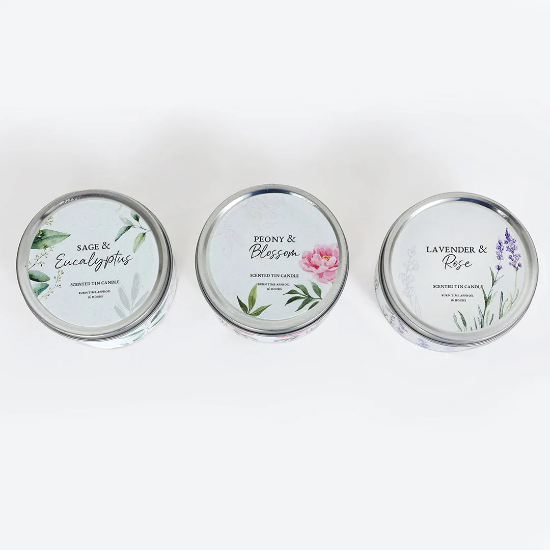 Festive Assorted Scented Tin Candles - Ver 1