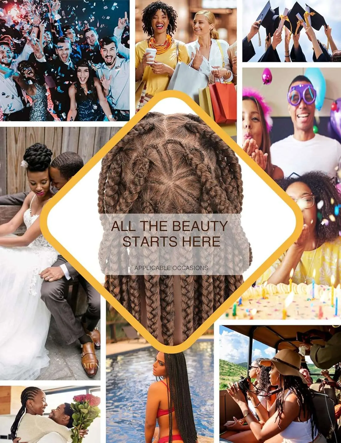 Full Lace Frontal Knotless Box Braid Wig